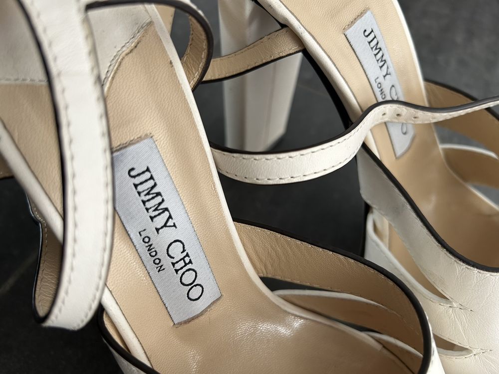Jimmy Choo 39 white summer pumps 3