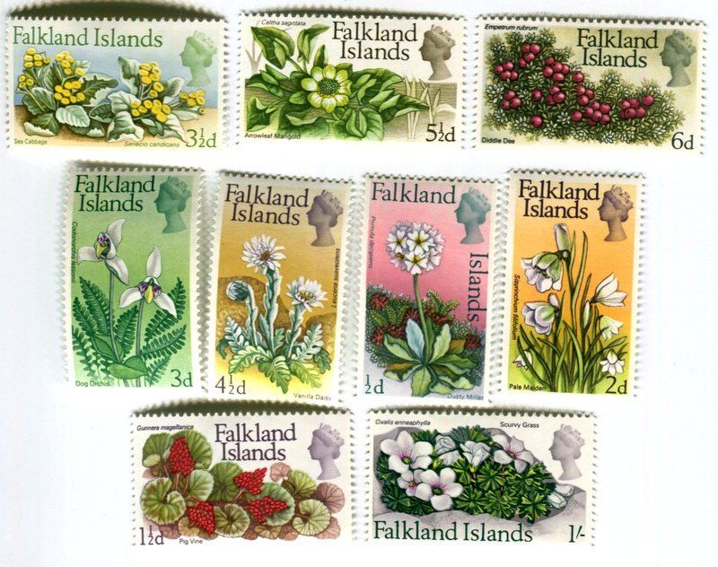 Alle Briefmarken: Briefmarken "Blumen". Falklandinseln. – Neu und originalverpackt aus Basel von Butsch5