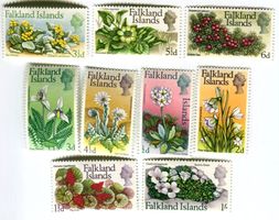 Briefmarken "Blumen". Falklandinseln.