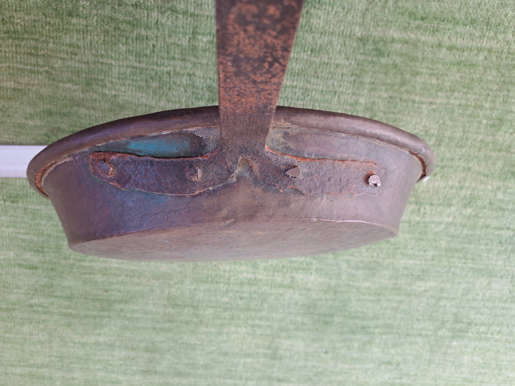 Pfannen: Antike Kupferpfanne, Durchmesser 36cm, rustikal, Vintage – Neu (gemäss Beschreibung) aus Rapperswil SG von wal06 2