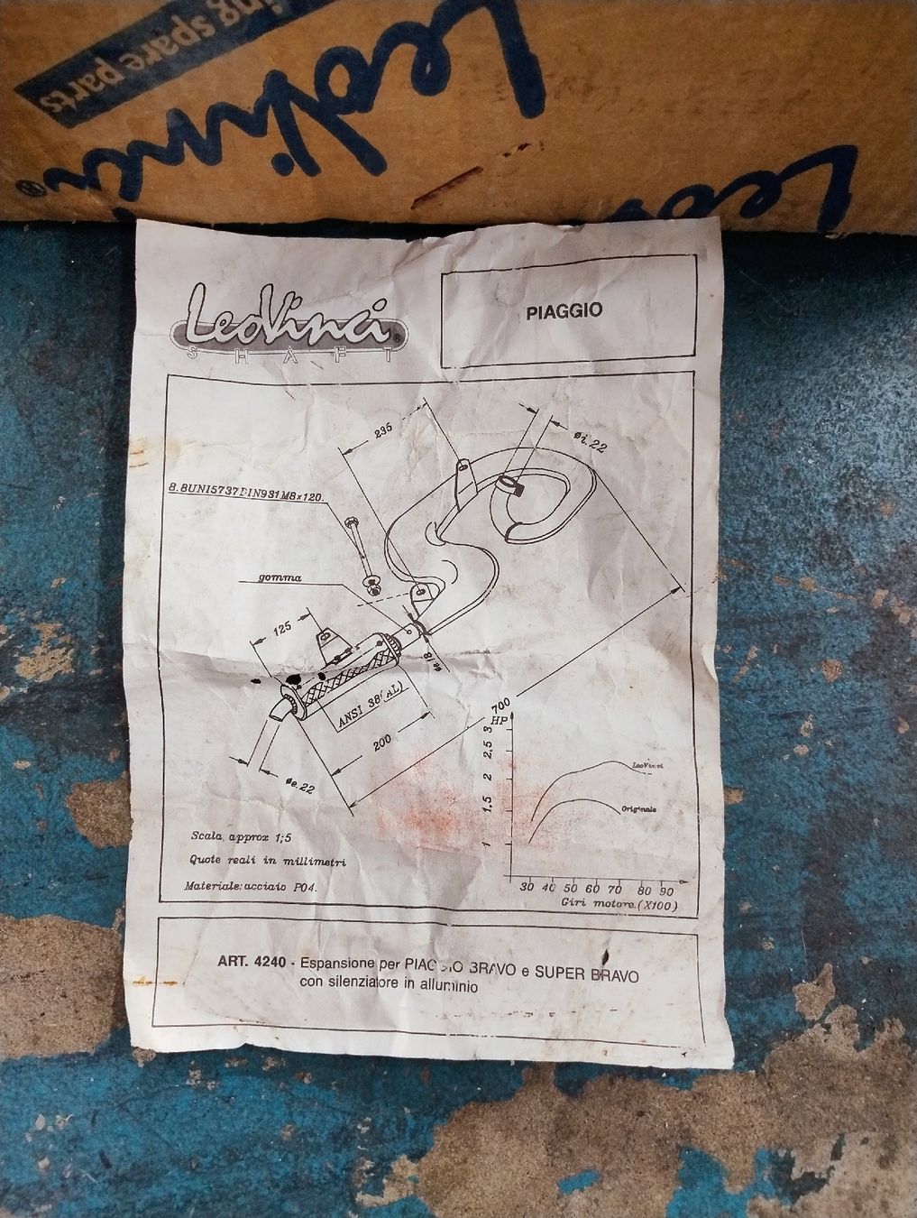 Mofas: Piaggio Bravo Rennauspuff  – Neu und originalverpackt aus Däniken SO von sumsumbmw