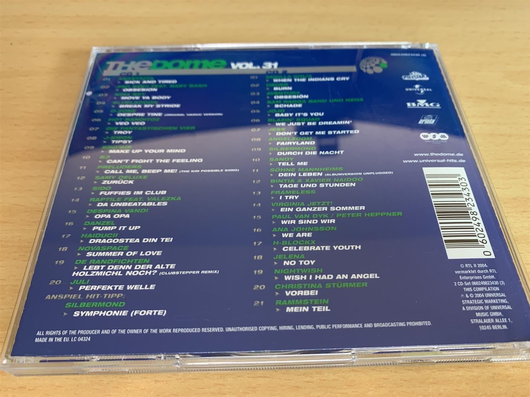CD: The Dome 31 - 2 CD – Usato da Rikon im Tösstal venduto da Alpenmutz 1