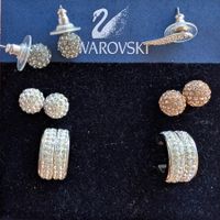 Swarovski Ohrringe Konvolut – 4 Paare & 1 Einzelstück (Pavé)