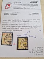 Wertziffer 57b, Attest, Top Stück, ab 1.-
