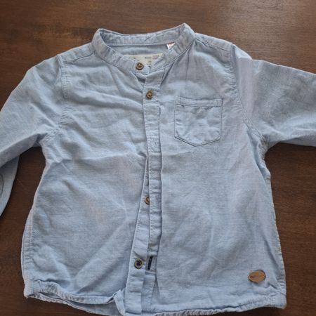 Zara Baby Hemd, Grösse 80, hellblau, Top Zustand! Sommer