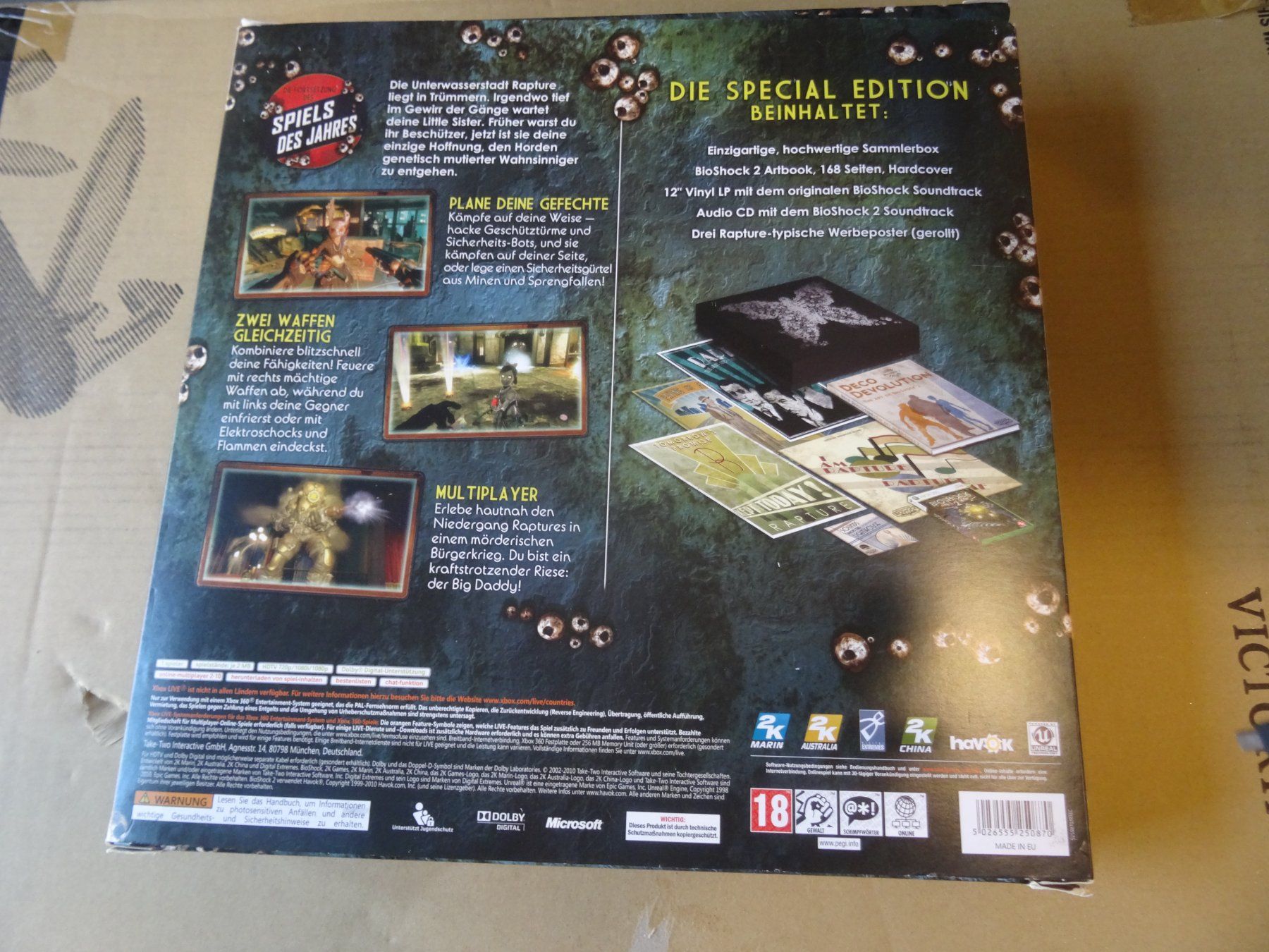 Microsoft Giochi: Xbox 360 Bioshock 2 Special Edition – Usato da Olten venduto da Disc-Ausverkauf 1