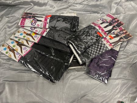 10 Paar Sexy Strumpfhosen ohne Fuß Leggins Style Neu