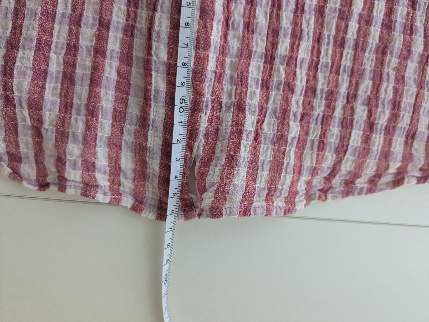 Mango Blusen: MNG Karobluse mit Rüschenkragen Grösse S  – Gebraucht aus Rorschach von olg_5qq2 5