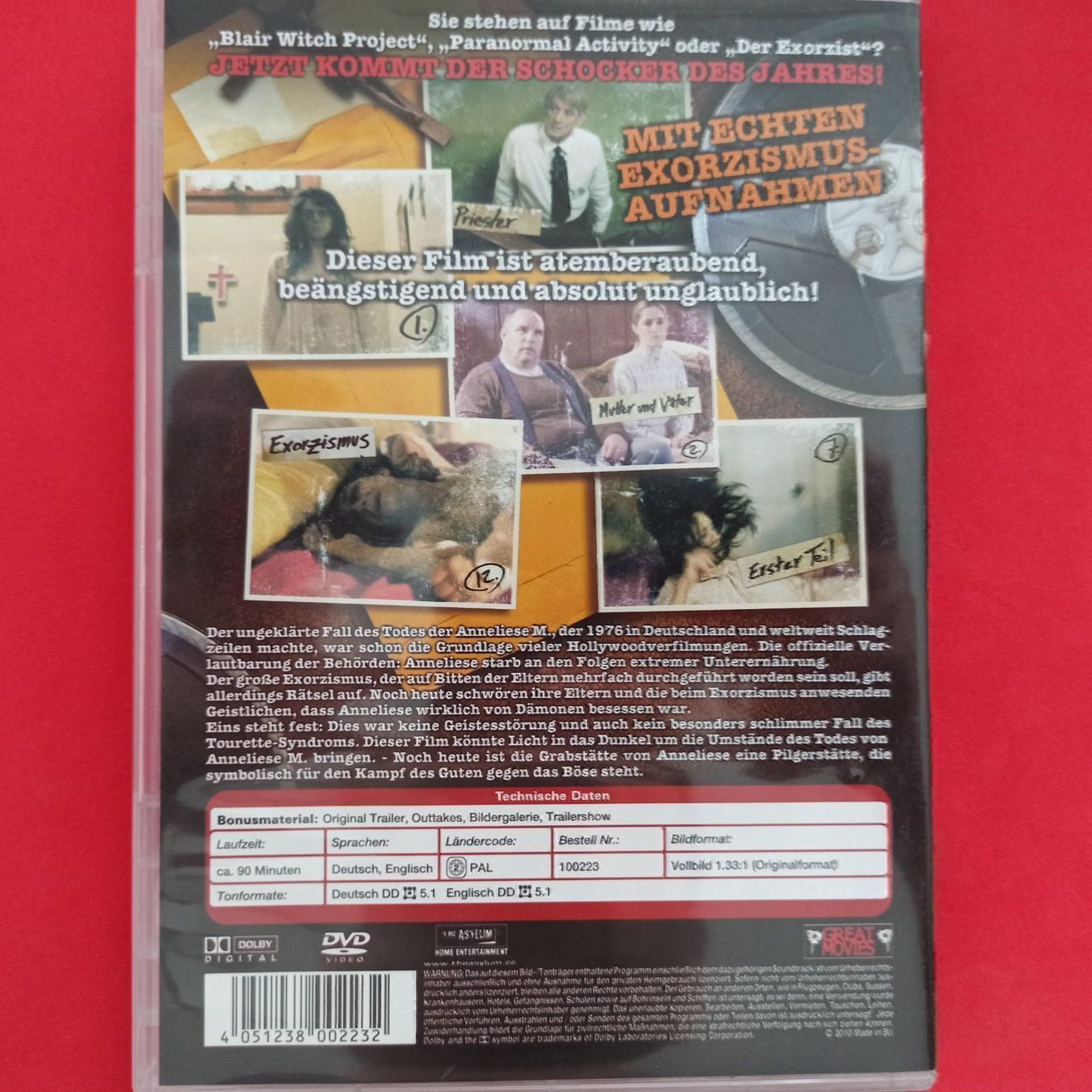 Tous les DVDs: Der Exorzismus – D'occasion à Dübendorf par kb86_MOVIE 1
