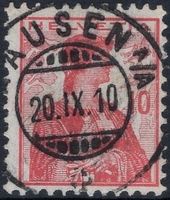 HAUSEN A/A 20.IX.10 - Vollstempel auf Helvetia Brustbild