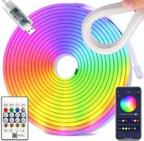 5m langer RGB-Neon-LED-Streifen mit Bluetooth-Fernbedienung