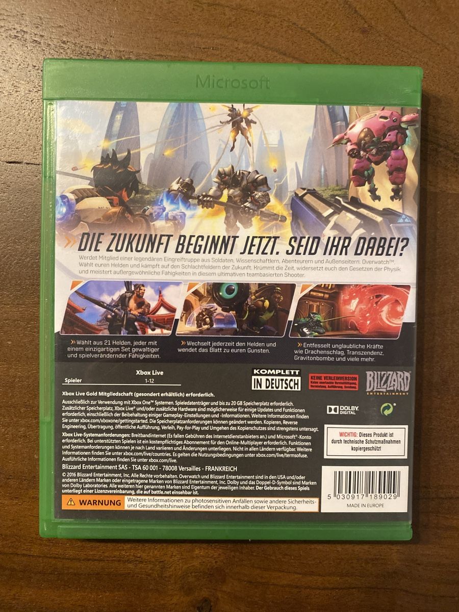 Microsoft Giochi: Overwatch für Xbox One – Usato da Thunstetten venduto da Virus_33 2
