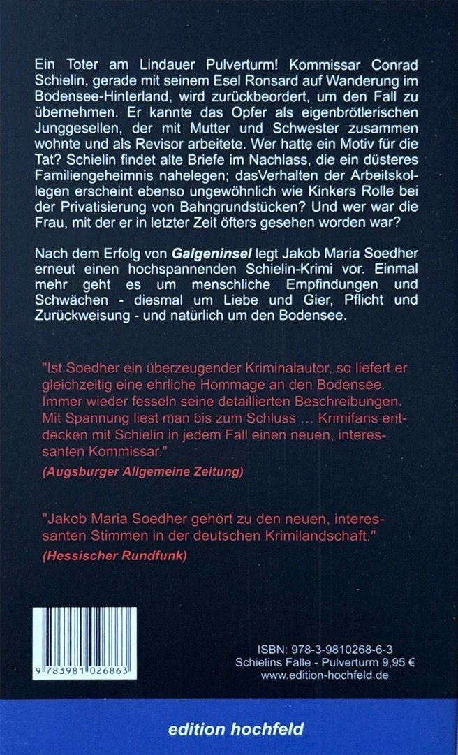 Libri: Soedher Jakob Maria, Pulverturm – Nuovo (secondo la descrizione) da Sarnen venduto da Livres 1