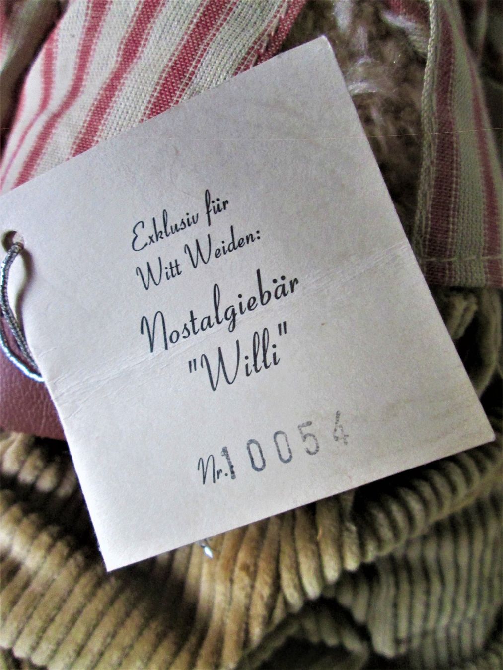 Spielzeuge: Nostalgiebär "Willi" Nummeriert – Gebraucht aus Sementina von babucia 3