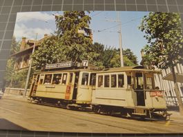 AK Neuchâtel Avenue de la Gare mit Tram