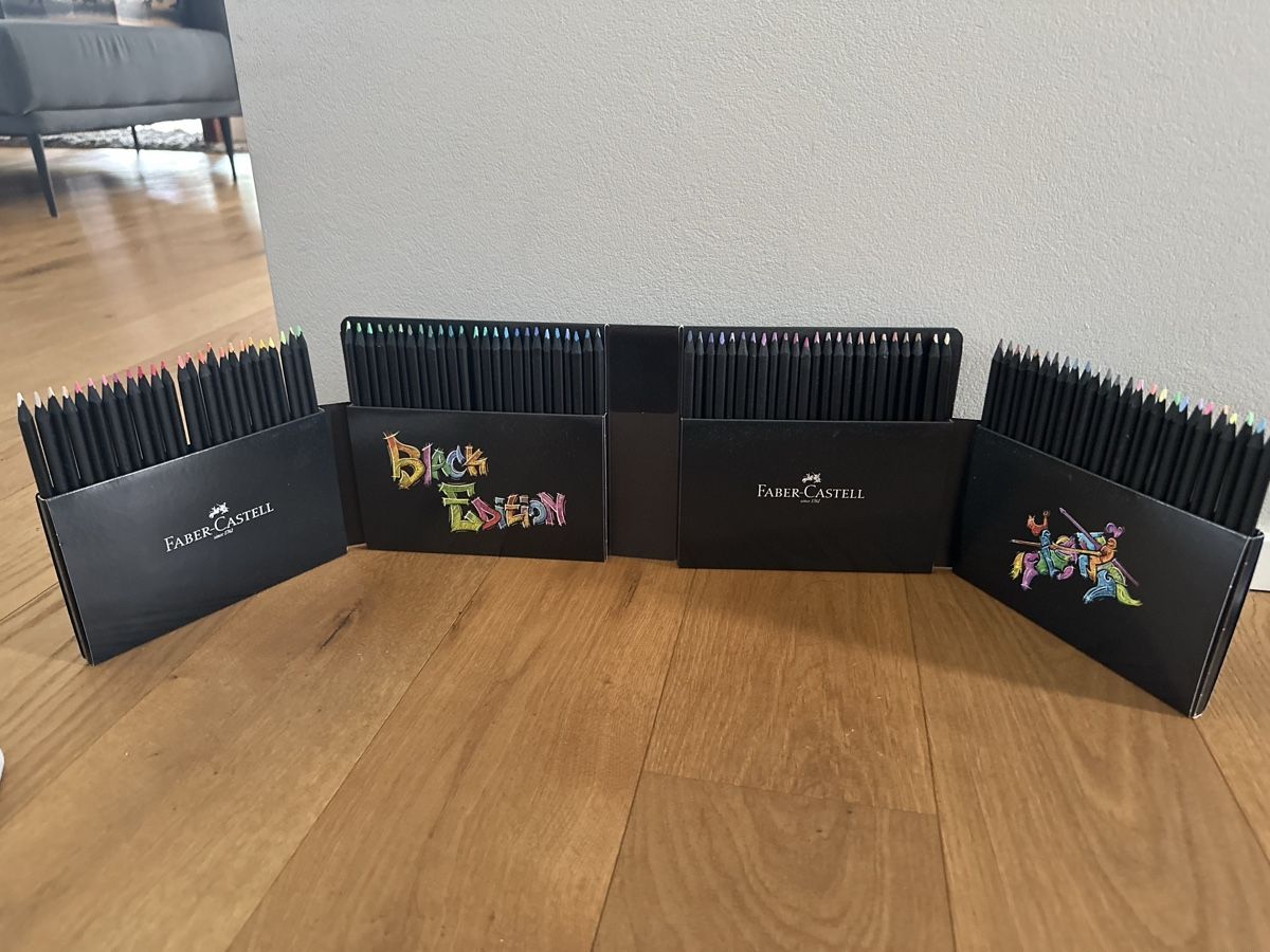 Faber-Castell Matite, matite colorate & gessi: Faber-Castell Black Edition coloured pencils 100pcs – Nuovo (secondo la descrizione) da Lussy-sur-Morges venduto da Lauraholland 2