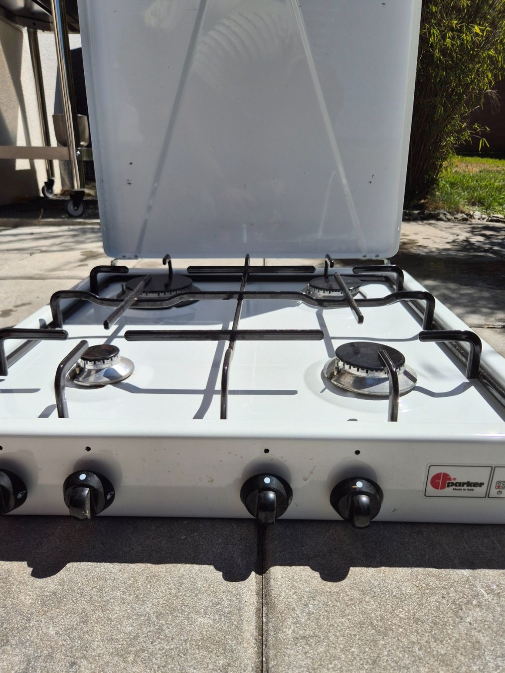 Cucine: Gaskochfeld 4-flammig weiss gebraucht – Usato da Pratval venduto da RicoR79 1