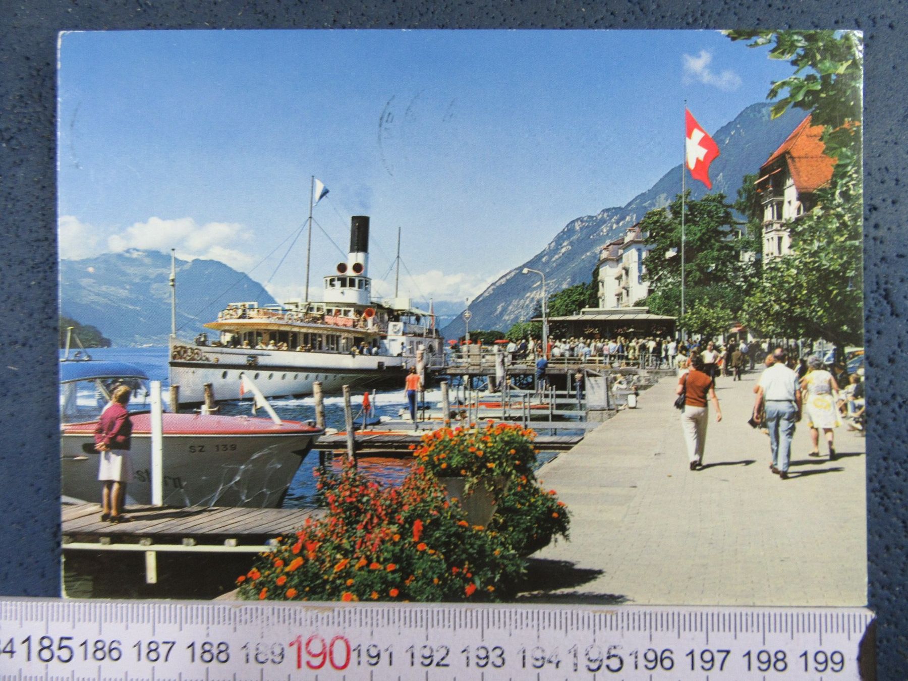 Ansichtskarten: BRUNNEN QUAI SZ AK DAMPFSCHIFF – Gebraucht aus Ettingen von Hausi4711