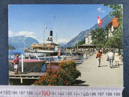 BRUNNEN QUAI SZ AK DAMPFSCHIFF