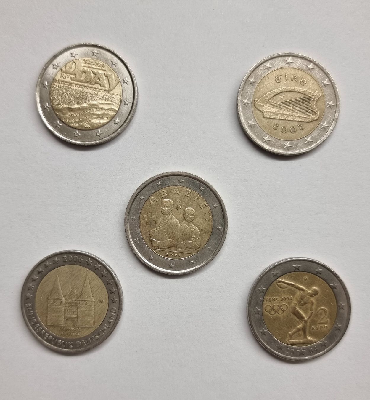 Tutti le monete: Collection de 5 pièces de 2 Euros – Usato da Genève venduto da BBM