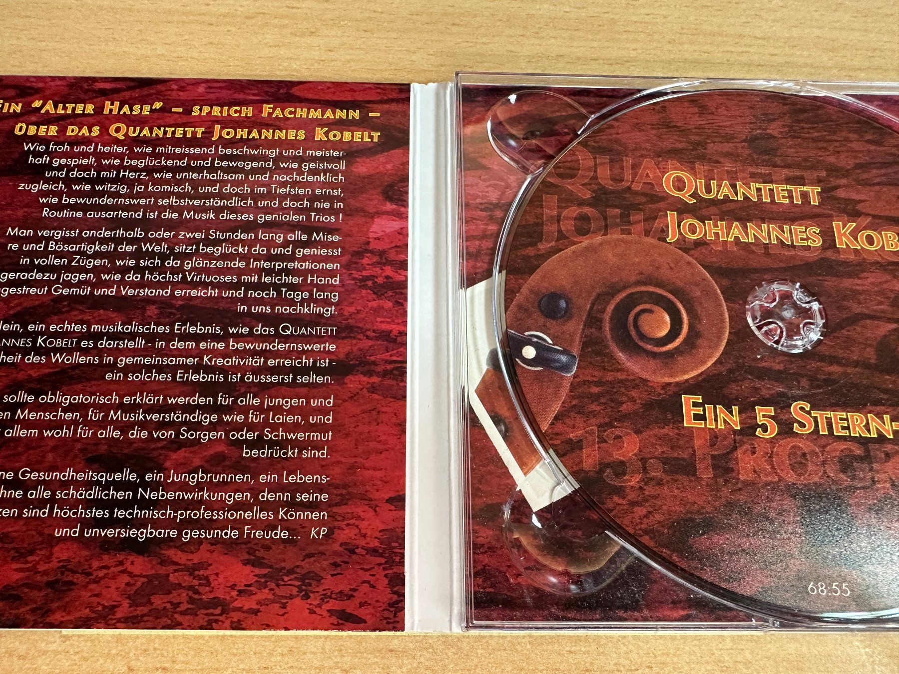CD: K9 Quantett Johannes Kobelt Ein 5-Stern-Musaik 13. Programm – Usato da Rikon im Tösstal venduto da Alpenmutz 2