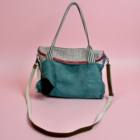 Sac à main BAG TOTY Italie en cuir multicolore