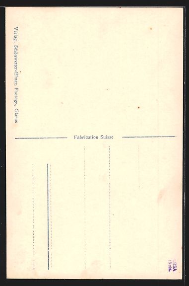 Cartoline postali: AK Schwanden, Teilansicht mit Bahngleis – Usato da Berlin venduto da bartko-reher 1