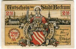 Notgeld "2 Mark. Beckum 1920".