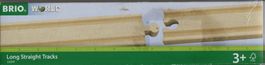 BRIO 33341 LONG STRAIGHT TRACKS WOODEN RAILWAY TRACK SYSTEM