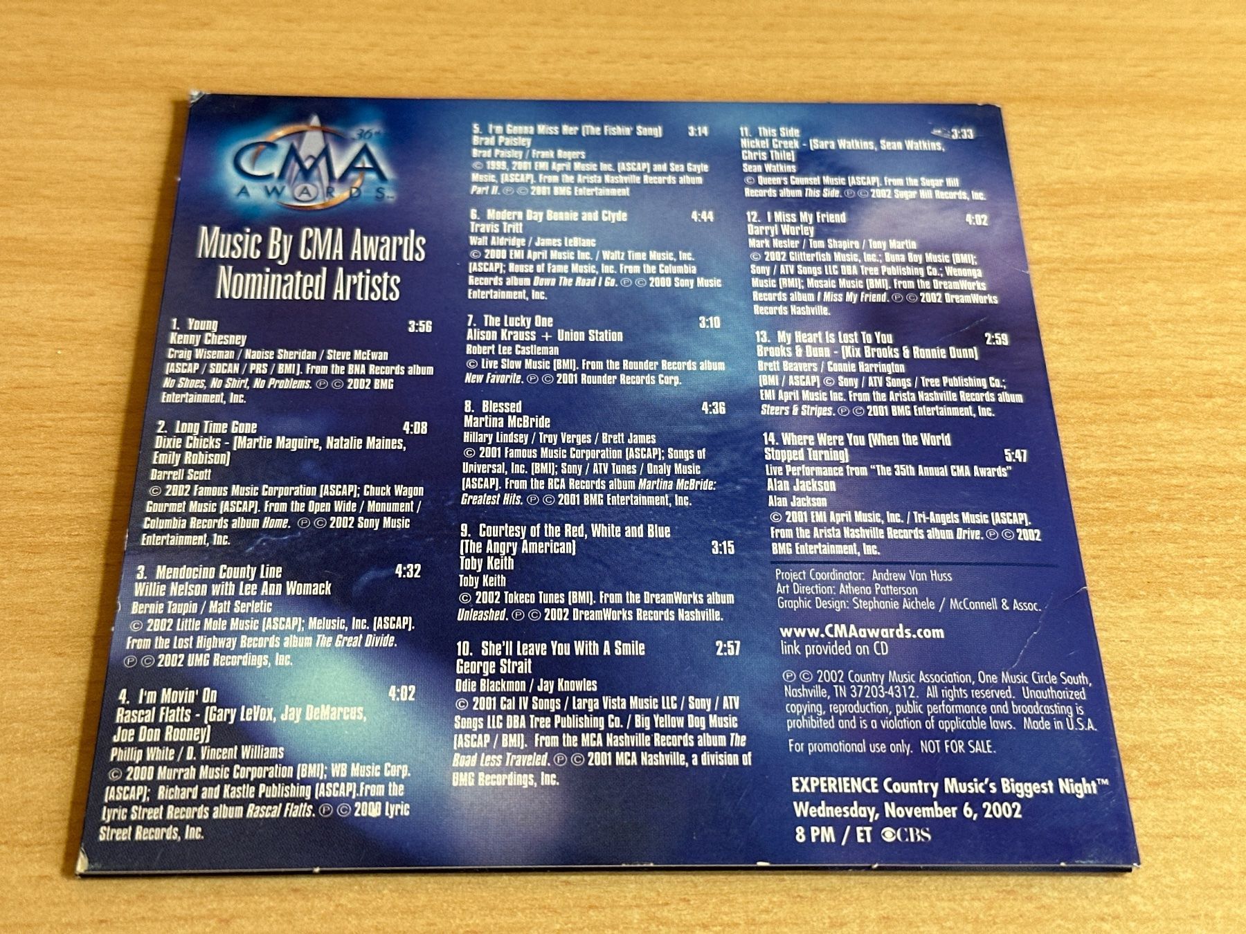 CDs: CMA Awards 2002 – D'occasion à Rikon im Tösstal par Alpenmutz 1