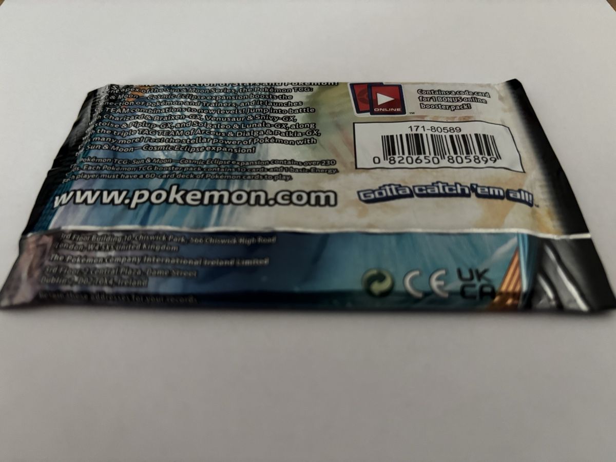 Pokémon Carte collezionabili: Pokemon Booster Sun & Moon - Cosmic Eclipse Boosterpack – Nuovo e nell'imballaggio originale da Mülligen venduto da atwag 3