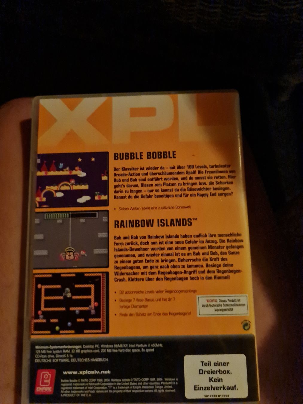 Giochi: Bubble Bobble PC CD-ROM XPLOSIV guter Zustand – Usato da Münsingen venduto da Cuci31 1