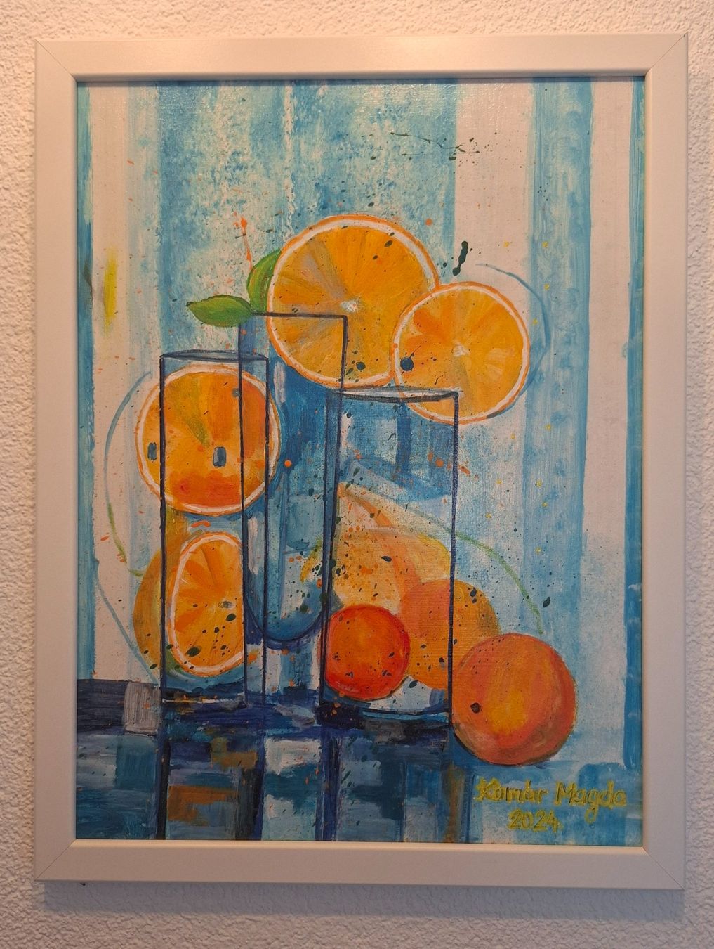 Dipinti: Acryl Bild mit Rahmen 43x33cm – Nuovo (secondo la descrizione) da Pfäffikon SZ venduto da Szabi1981