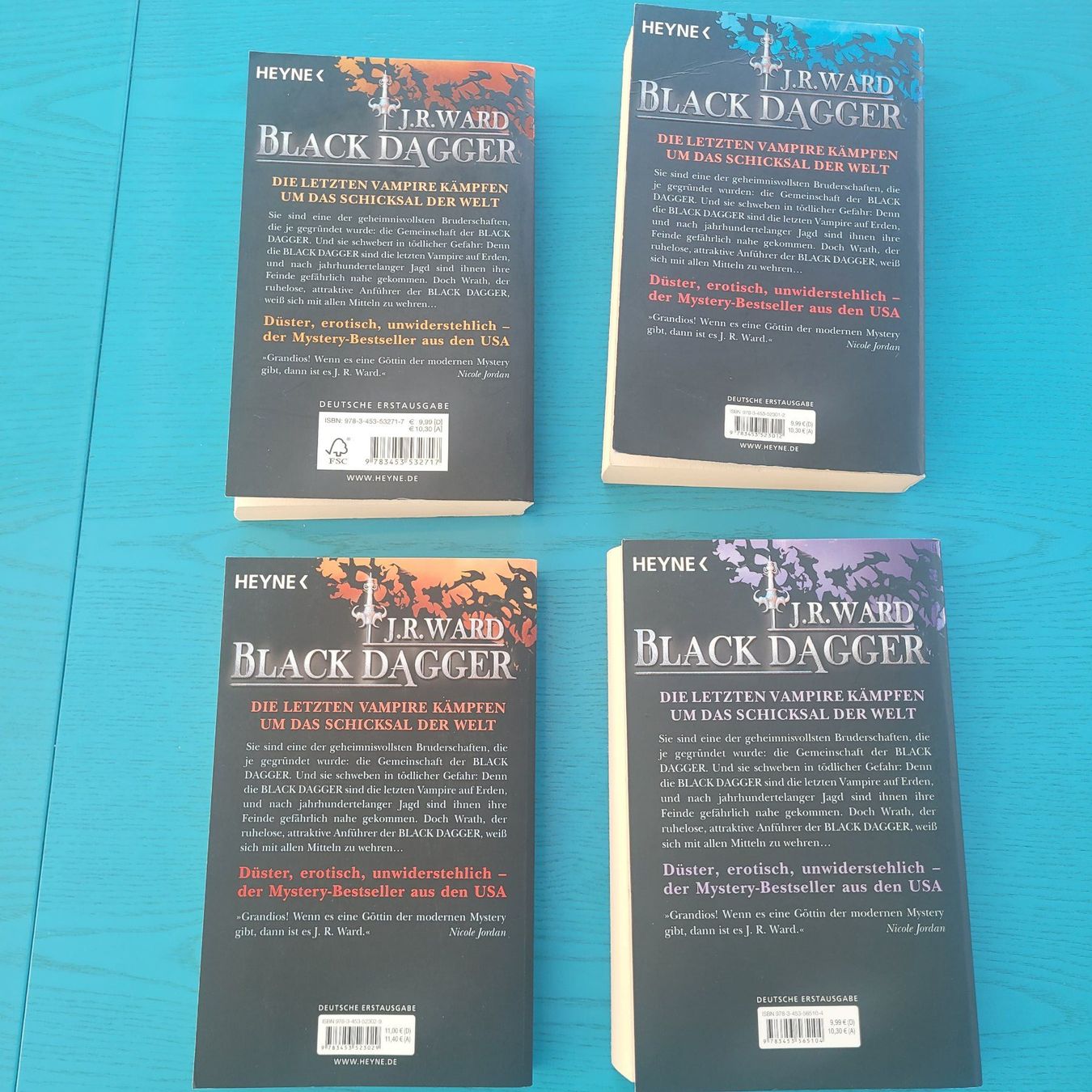 Libri: J.R.Ward- Black Dagger 1-4 – Usato da SCHÜBELBACH venduto da CoKaHa 1