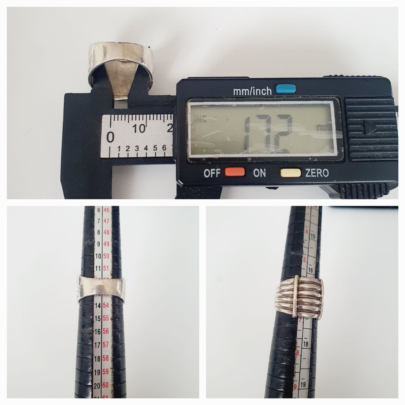 Anelli: Silberring 925 breites Design Gr 17,2 mm – Usato da Kreuzlingen venduto da Wunderkiste123 9