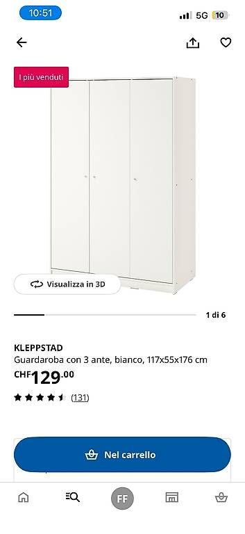 Schränke: armadio 3 ante klepstad – Gebraucht aus Minusio von chicco785 1