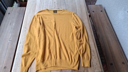 Cashmere Pullover Globus XL Senfgelb
