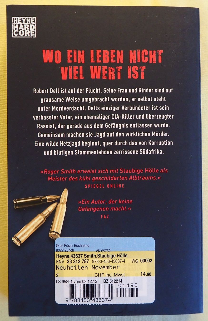 Libri: Roger Smith / 3 harte Thriller – Usato da Chur venduto da dluli 3
