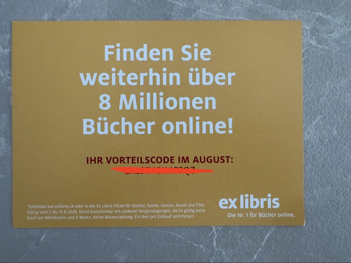Ex Libris Buoni: Ex Libris 5%-Gutschein – Rabattcode zu verkaufen – Nuovo e nell'imballaggio originale da Sins venduto da sum_lv6d 1