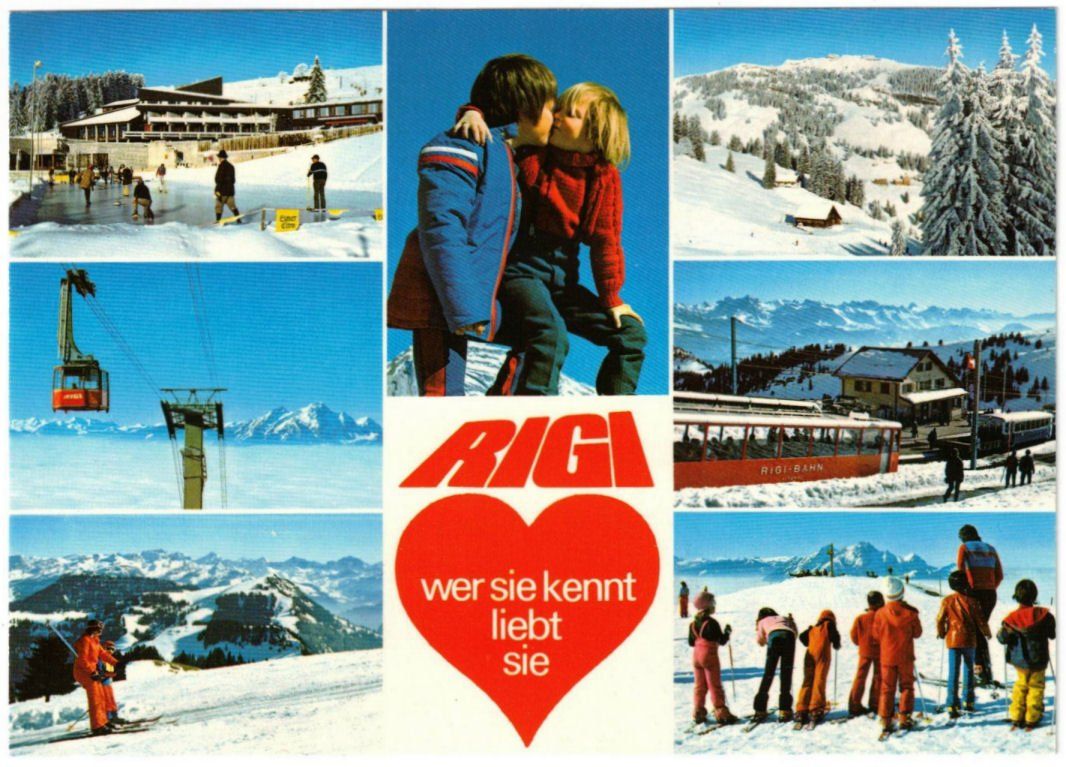 Cartoline postali: Rigi - 7 Bild AK – Usato da Binningen venduto da Mountainrider
