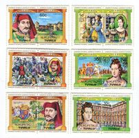 Briefmarken "Britische Monarchen". Tuvalu