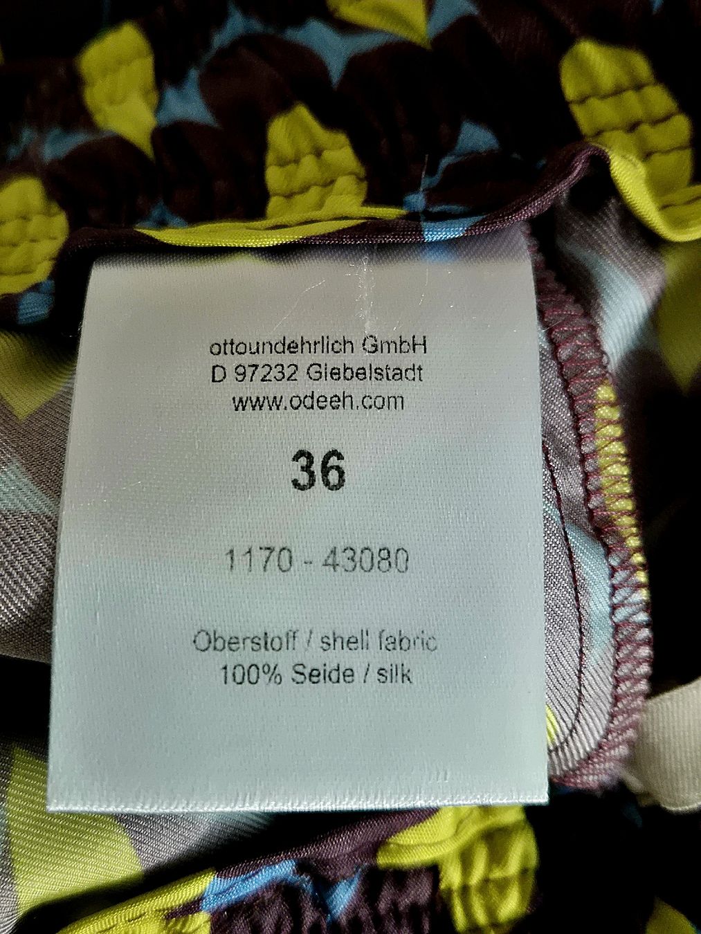 Odeeh Pantaloni: Sommerhose Seide von Odeeh – Usato da Merenschwand venduto da Epc19 4