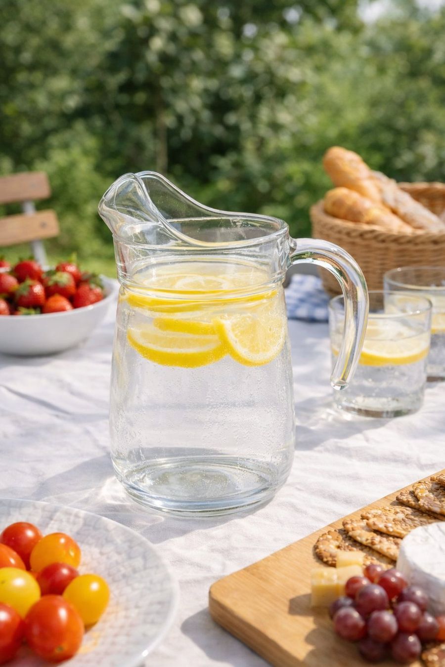 Karaffen: Glaskaraffe Krug aus Glas elegant 27cm – Neu (gemäss Beschreibung) aus Fully von VaneaSelection