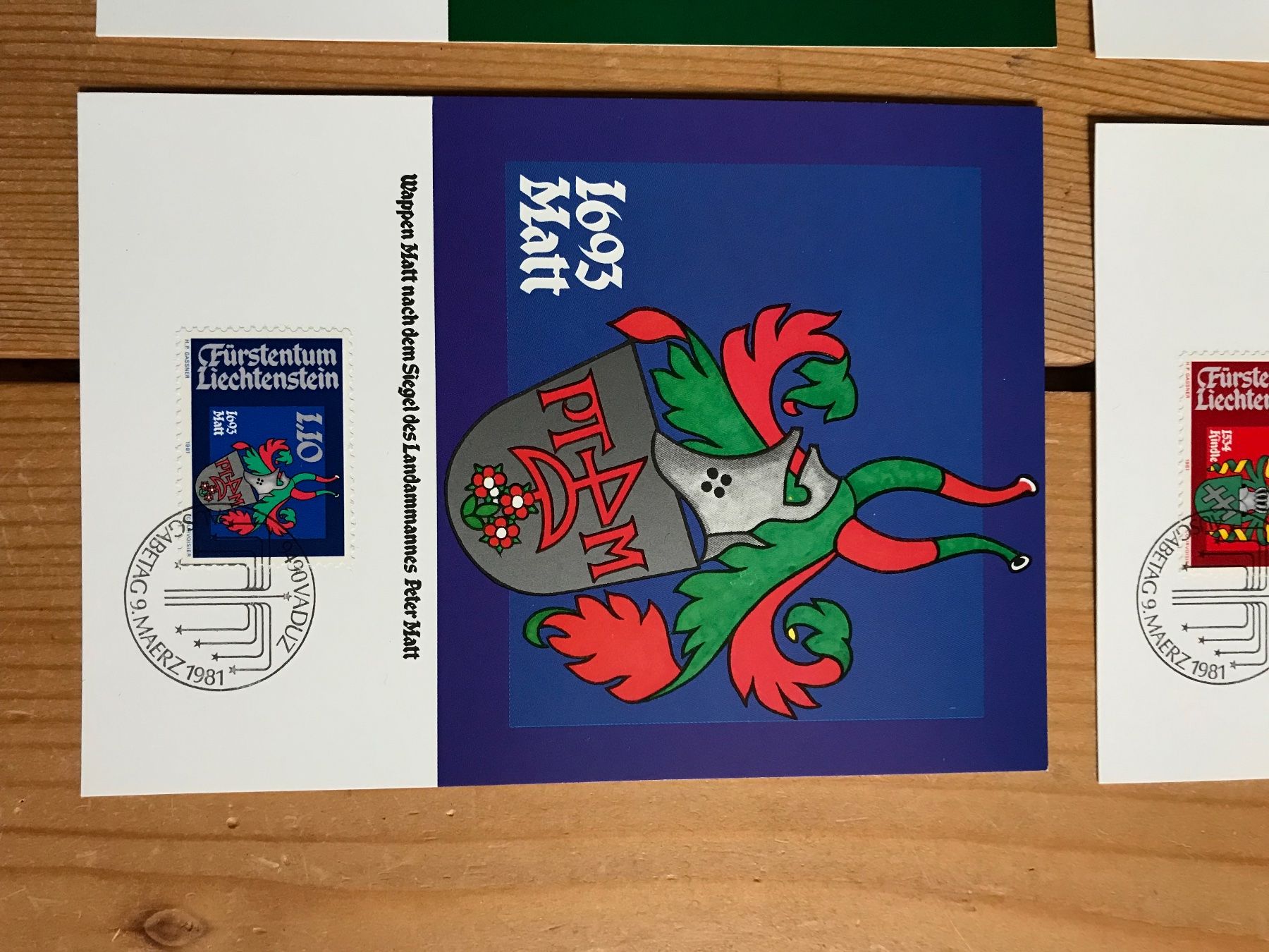 Alle Briefmarken: briefmarken FL 4 postkarten 9.3.1981 – Gebraucht aus liestal von makai05 3