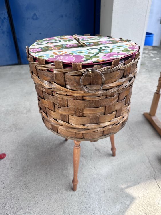 EFFNILIM Nähkästchen Aus Holz - Erweiterbare Aufbewahrungsbox Mit Griff Für Nähzubehör