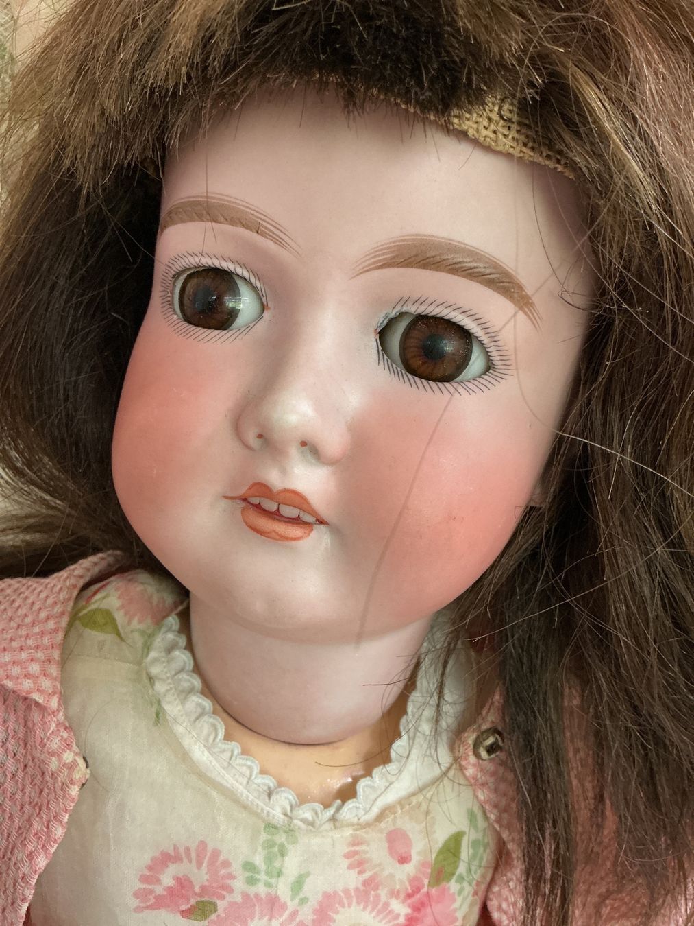Bambole: Antike grosse Puppe A. 9. M., 390 – Usato da Bern venduto da vielerart 1