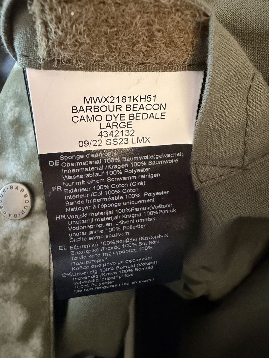 Barbour Giacche: Barbour Bedale Camo Dye Wax Jacket – Nuovo (secondo la descrizione) da Freienbach venduto da Badi1980 2