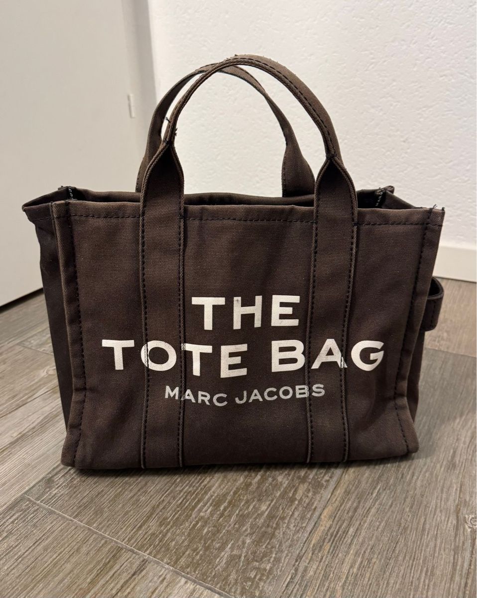 Marc Jacobs Borse da donna: Marc Jacobs "The Tote Bag" Canvas Tote Braun - Medium/ Small – Usato da Tann venduto da pet_btt2 3
