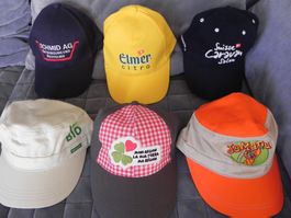 Caps Sammlung diverse Kappen Mütze 6 Stk Kappe