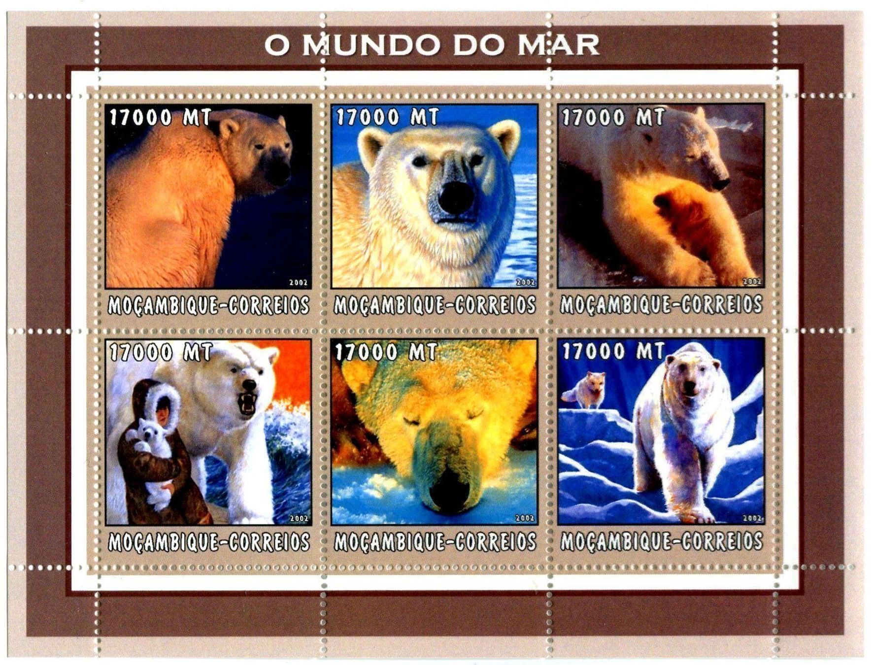 Tous les timbres: Block "Eisbären". Mosambik. – Neuf avec emballage d'origine à Basel par Butsch5